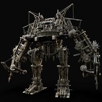 MECH GIANT ROBOT SIEGE ENGINE MACHINE WAR CONSTRUCTION MECHA AAA