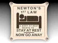 Newtons First Law Sign