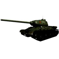 T-34-85 Tank Low Poly