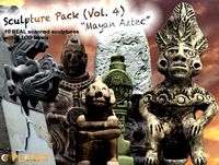 REAL Sculptures Pack (Vol. 4) - Mayan Aztec