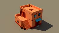 3D Low-Poly Building