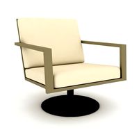 3D modern metal chair 02