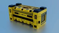 Sci-fi box lowpoly PBR