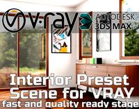 V-Ray Interior Preset Scene for Vray fast and quality VR