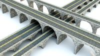 Rock Stone Bridge - Modular Buildable Kit Low-poly