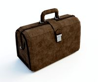 Brown leather bag