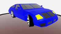 Car sedan low poly