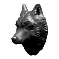 Wolf Head 3D Printable Model