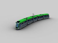 Low Poly Tram 13