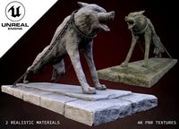 Stone Wolf Low-poly