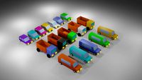 LowPoly Cars-Asset