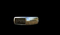 Silver ring with initials