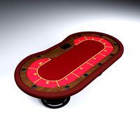 Poker table for 10 players