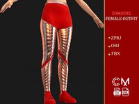 Outfit Female Marvelous Designer And Clo3d