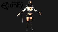 Assassin Girl - Game Ready Model