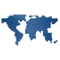 world map cubes