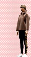 ladies plush hoodie