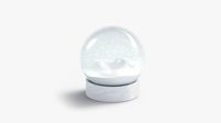 snowglobe with cycled animated snowfall