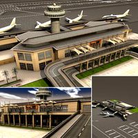 small airport scene