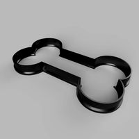 bone cutter cookie stl custom cookie cutter stl 3d print design 3d files stl file