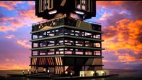 modern cyberpunk building