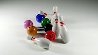 3d bowling ball pin