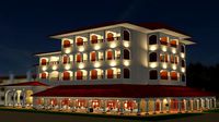 hotel-restaurant buffet interior and exterior