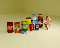 canned foods and drinks