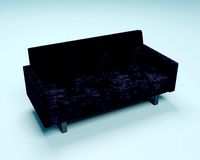 3d velvet couch