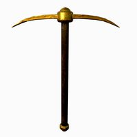 golden pickaxe