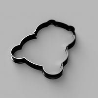 panda cutter cookie stl custom cookie cutter stl 3d print design 3d files stl file