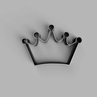 crown cutter cookie stl custom cookie cutter stl 3d print design 3d files stl file