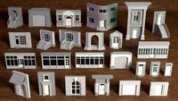 building facade collection 2 - 25 pieces