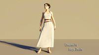 Spartan Female - Realistic game character
