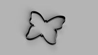 butterfly cutter cookie stl custom cookie cutter stl 3d print design 3d files stl file