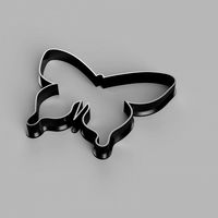 butterfly cutter cookie stl custom cookie cutter stl 3d print design 3d files stl file