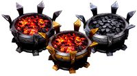 stylized dungeon brazier