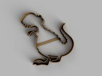 dino cutter cookie stl custom cookie cutter stl 3d print design 3d files stl file