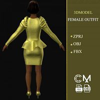 outfit female marvelous designer and clo3d