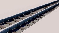 3d rail track model