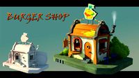 3d burger shop