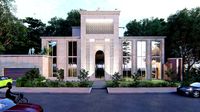 classic villa revit and lumion with 3d grass