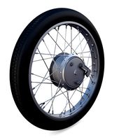 moped wheel low poly