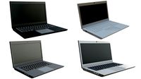 Pack of Detailed Low Poly Laptops
