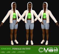 outfit female marvelous designer and clo3d