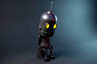 Old Vintage Loneley Robot