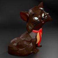 Berlioz Aristocats Low Poly 3D model