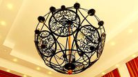 Chandelier with ornaments