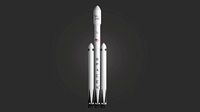 Spacex Falcon Heavy 3D Model