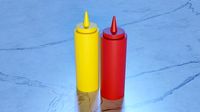 Mustard and Ketchup Bottles